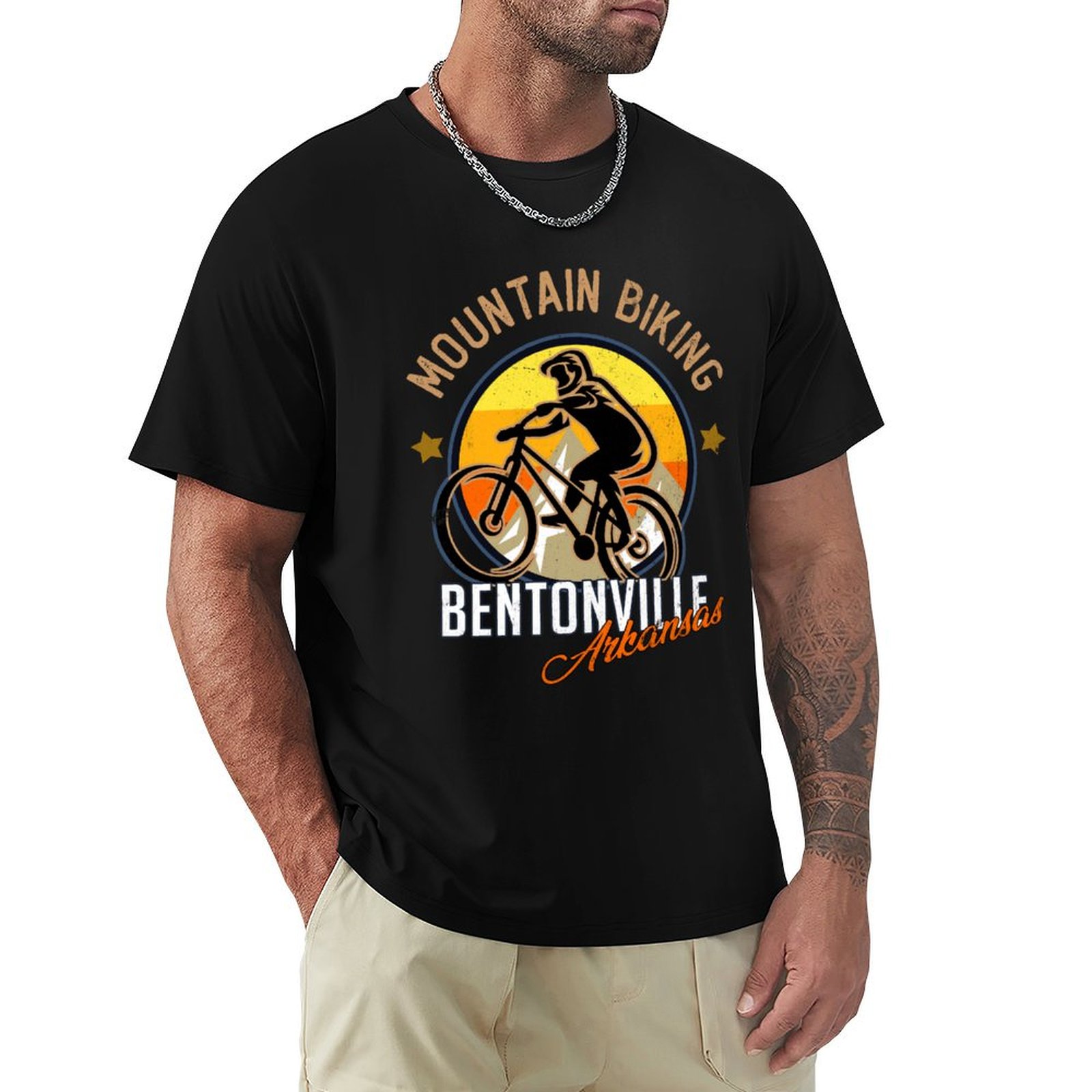 Mountain Biking Bentonville - bentonville arkansas mountain biking T-Shirt Relaxed