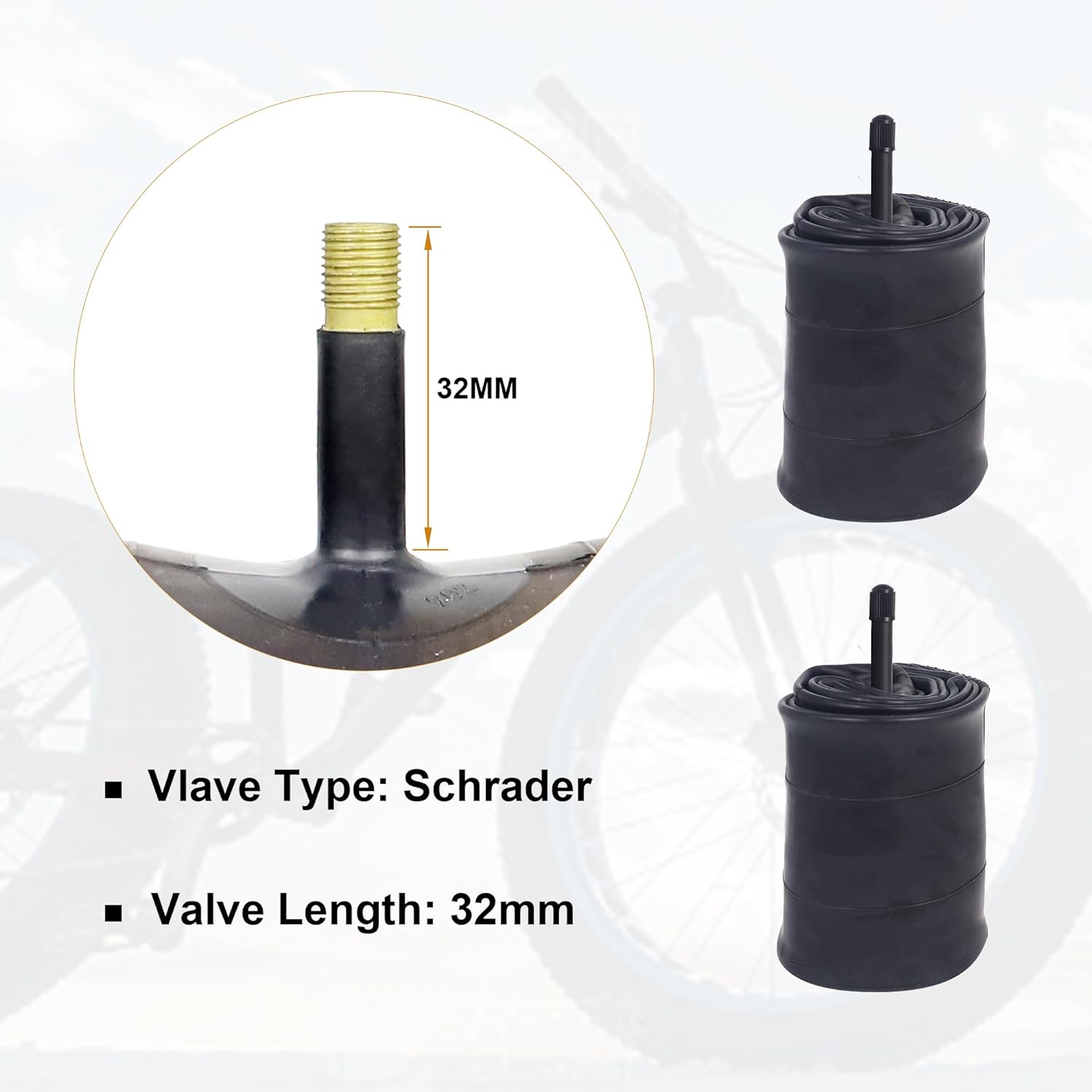 ZUKKA 1 Piece Fat Inner Tubes  - огляд і ціна Mountain Biking Tube