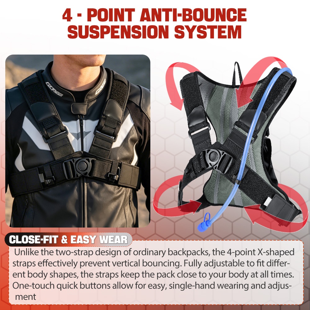 NEWBOLER 8L Motorcycle Cycling - огляд і ціна Mountain Biking Backpack