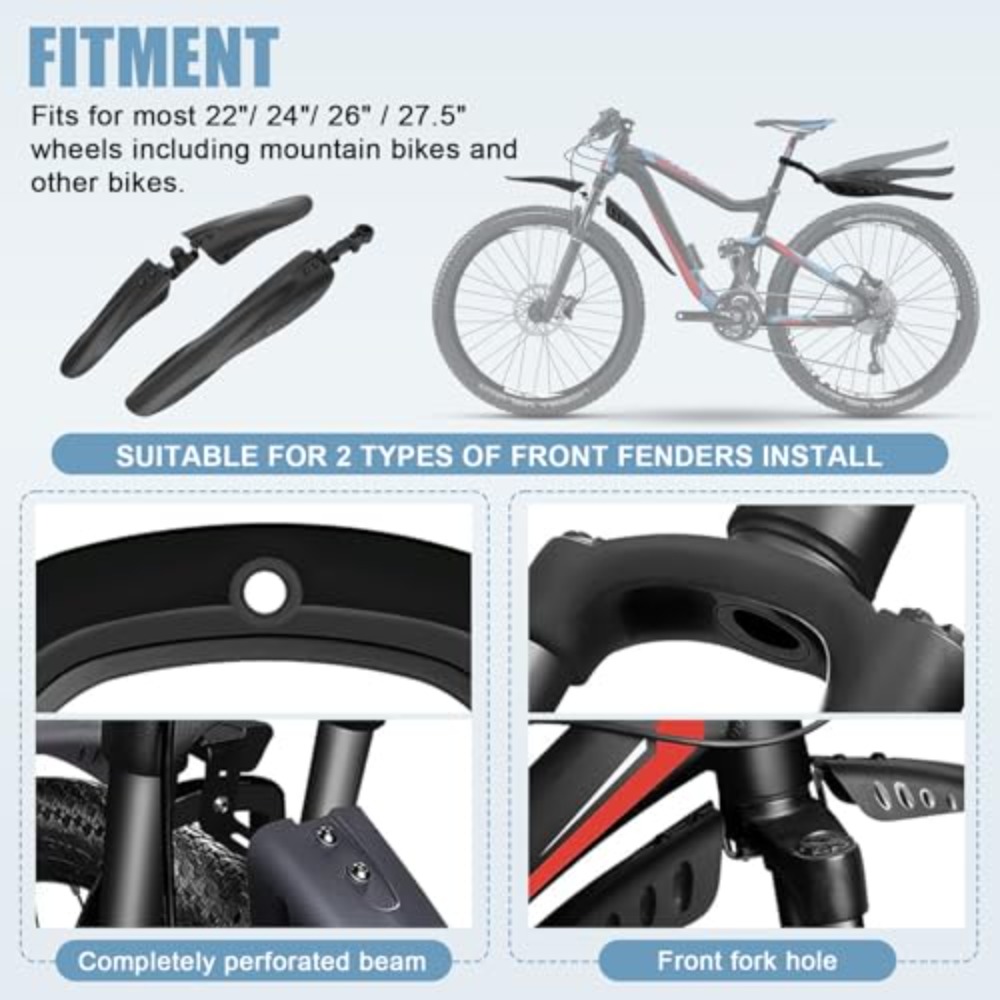 Bike Mud Guard Set Front & Rea - огляд і ціна Mountain Biking Stuff