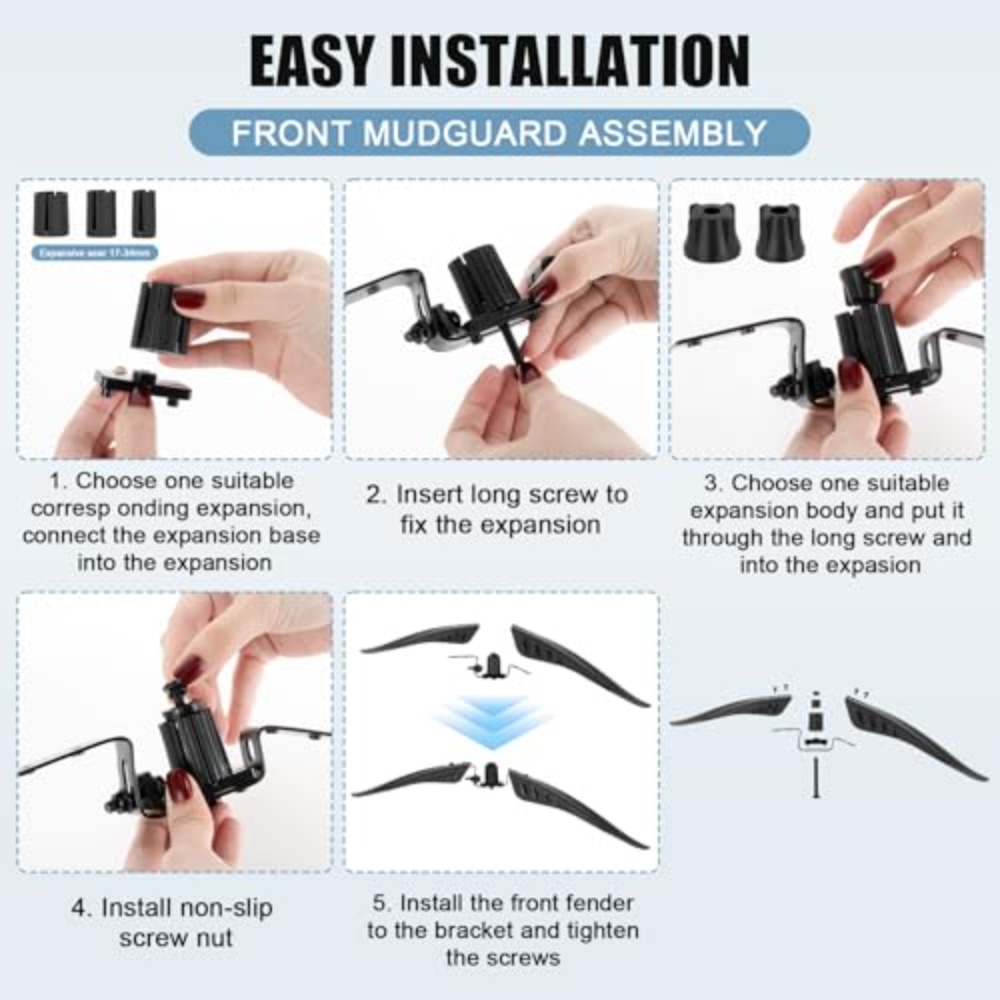 Bike Mud Guard Set Front & Rea - огляд і ціна Mountain Biking Stuff