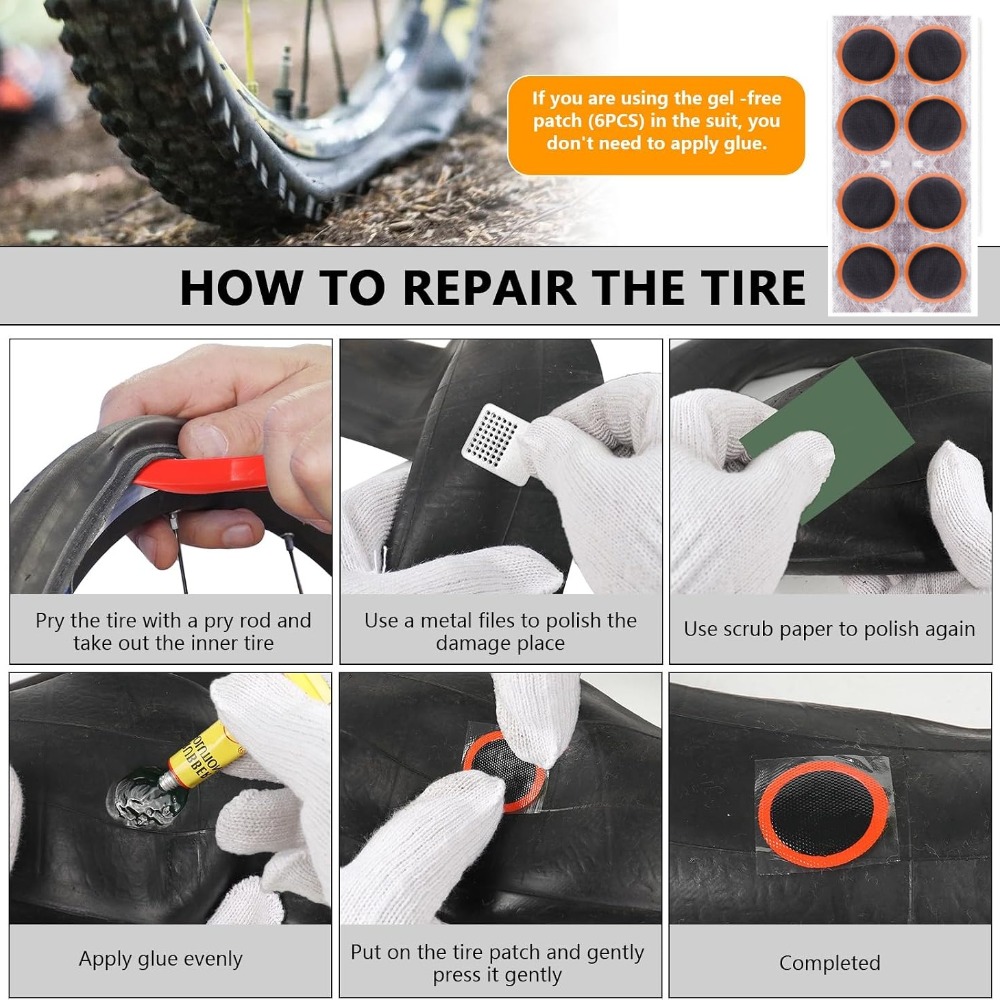 Bike Tire Repair Kit,Bicycle I - огляд і ціна Mountain Biking Tube